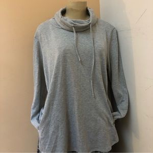 Womens stretchy cow neck top